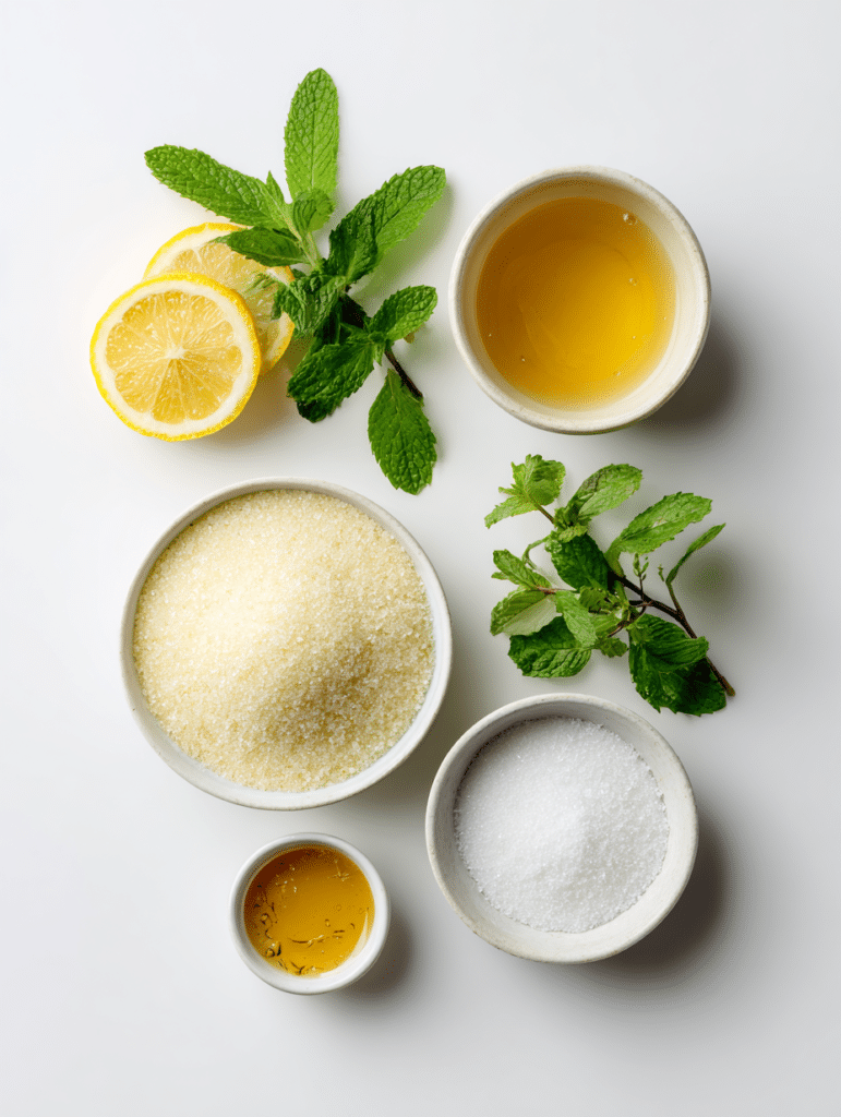 bariatric gelatin recipe ingredients flat lay