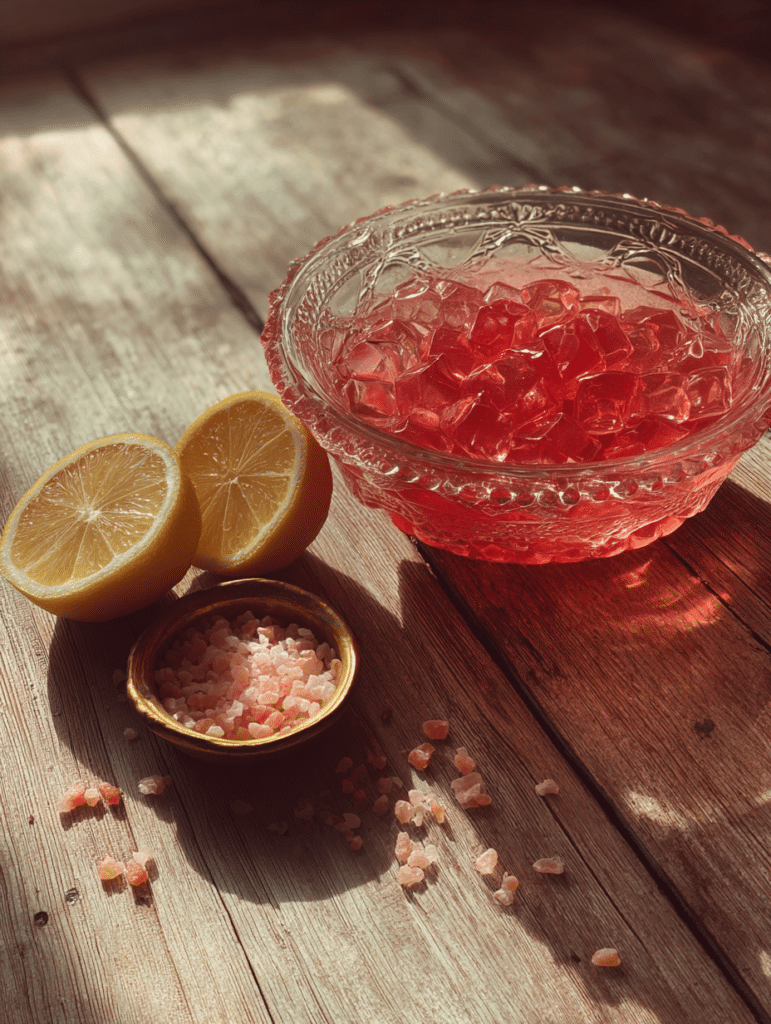 jello weight loss recipe pink gelatin in kitchen setting