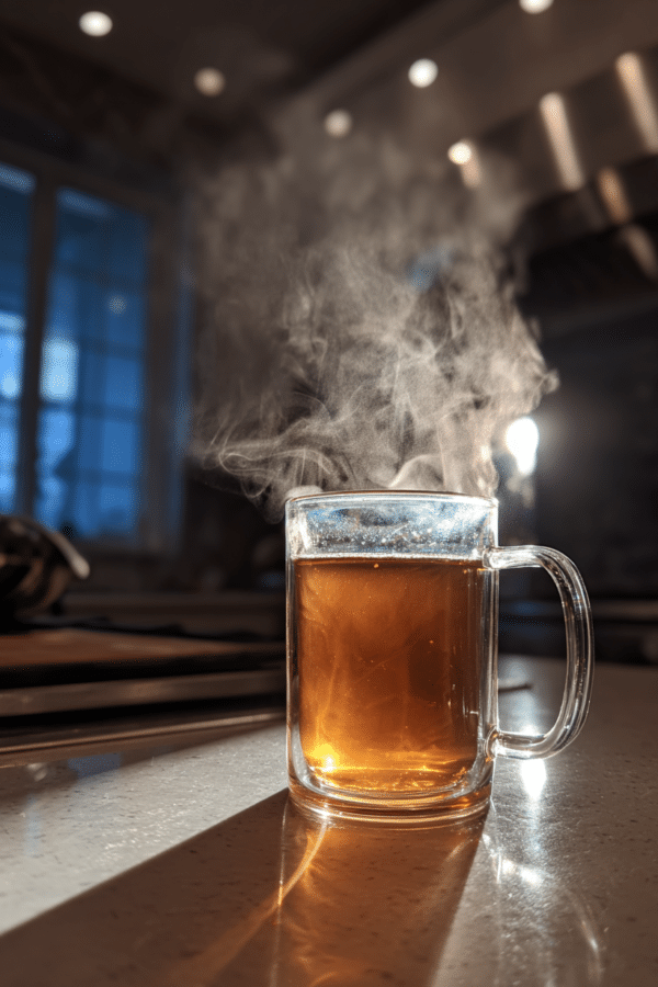 Jillian Michaels gelatin recipe in a steaming mug