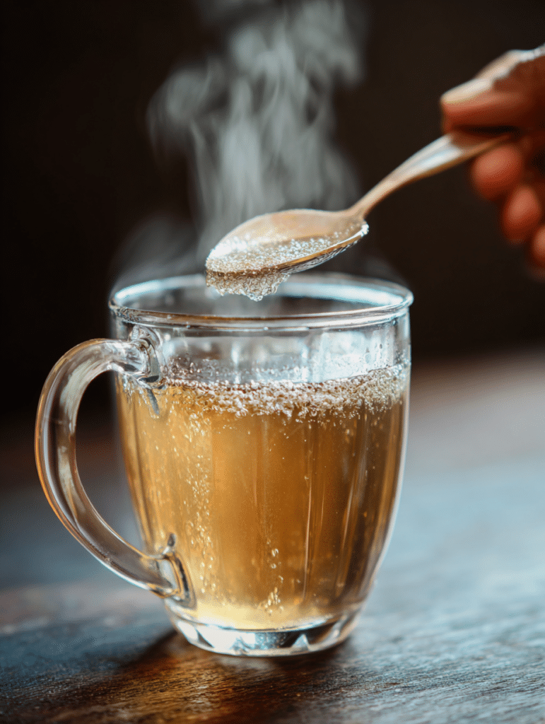 Jillian Michaels Gelatin Recipe 4 Whisking gelatin into hot water for the nighttime recipe