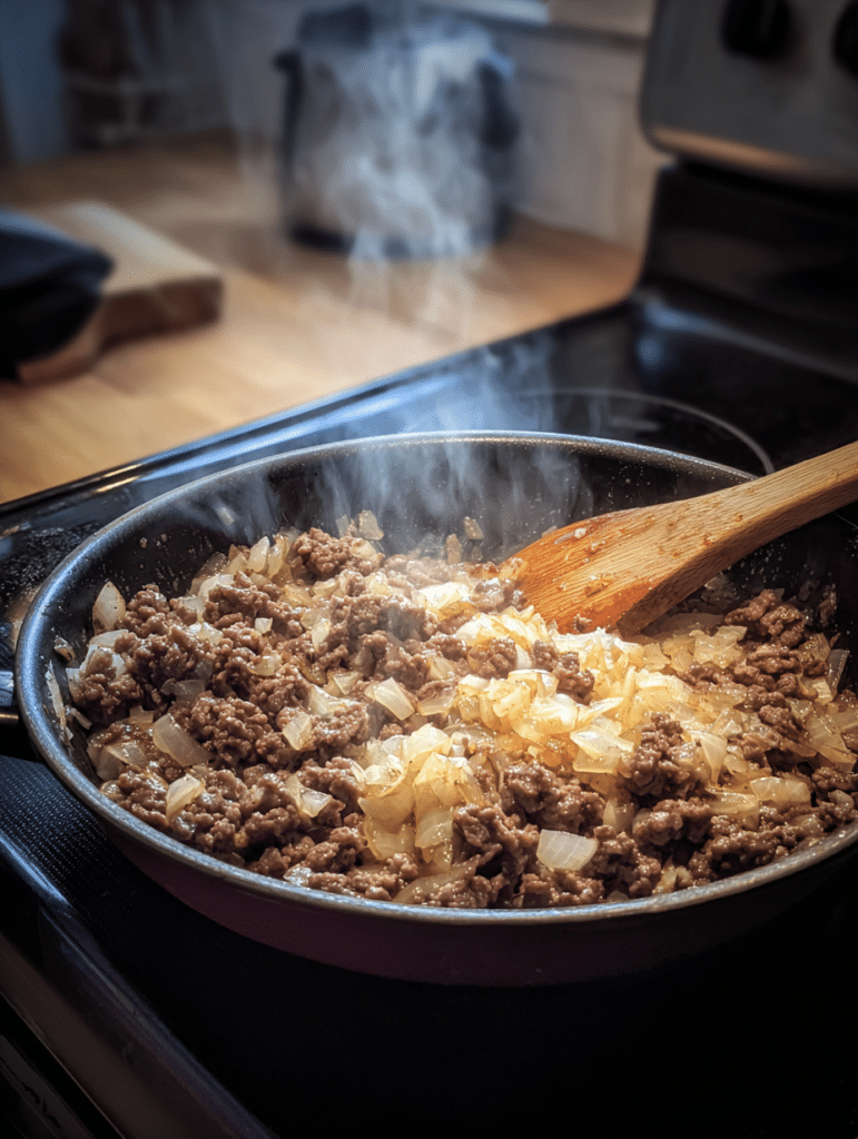 Cabbage Roll Casserole 4 cooking beef for cabbage roll casserole