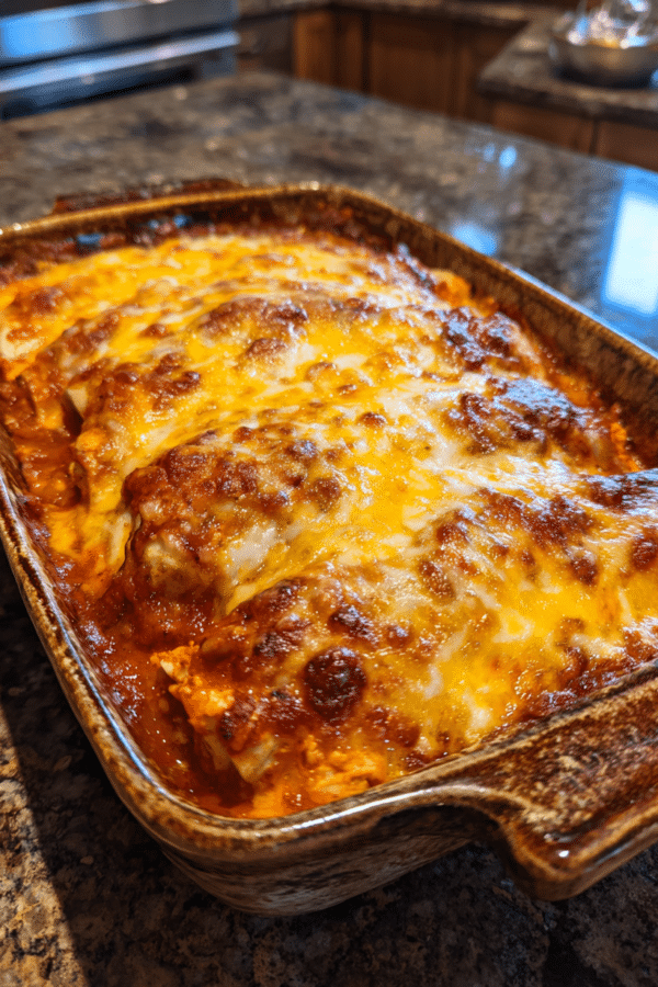 chicken enchiladas casserole baked with tortillas chicken and enchilada sauce