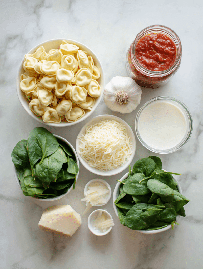 Tortellini Casserole Recipe 2 Ingredients for easy tortellini casserole recipe with spinach and cheese