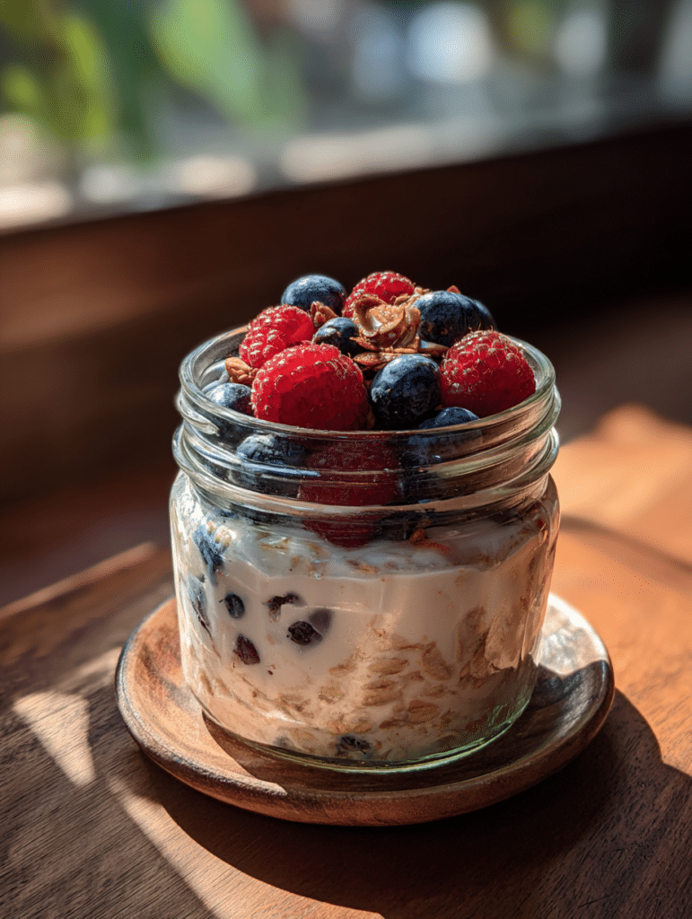 low calorie overnight oats healthy breakfast