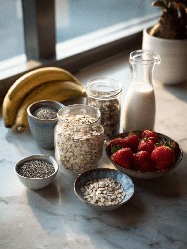 low calorie overnight oats ingredient