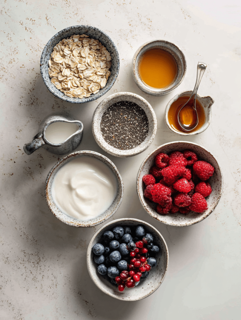 Overnight Oats With Yogurt 2 ingredients for overnight oats with yogurt